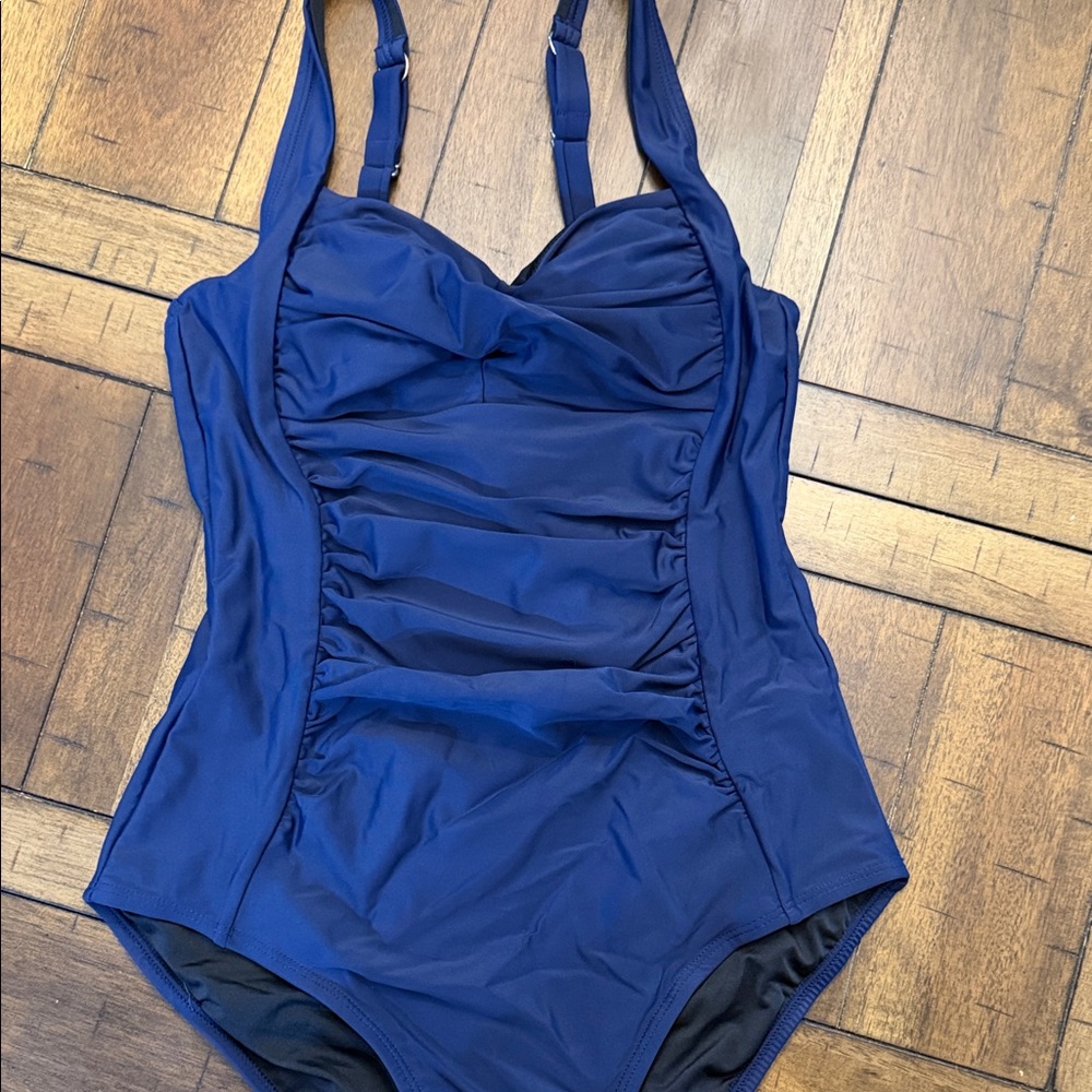 Cupshe Navy One-Piece Swimsuit